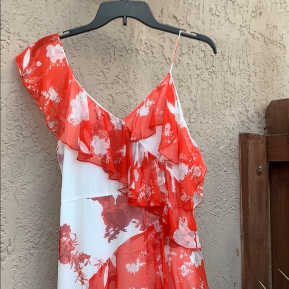 Alice + Olivia Olympia Silk Ruffle Maxi Dress Sz 0 - Picture 4 of 10